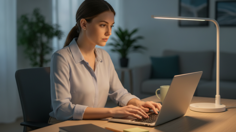 Transforme sua Mesa em uma Máquina de Foco: Iluminação Perfeita e Ergonomia Absoluta para Eliminar Distrações e Triplicar sua Retenção!