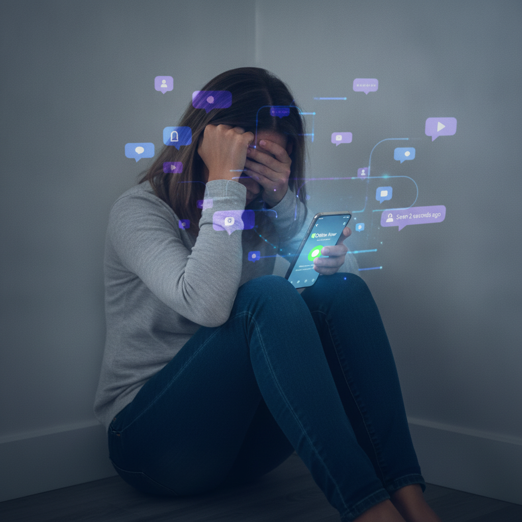 O Escravo do “Visto por Último”: Como a Necessidade de Estar Sempre Online Mantém Seu Cérebro em Estado de Alerta e Gera Pânico Crônico!