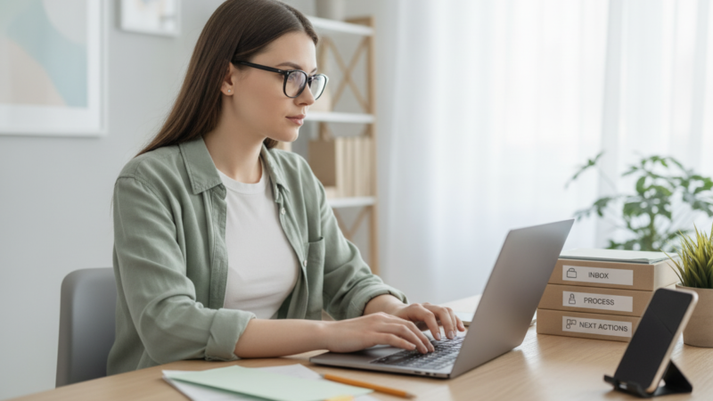 Esvazie a Mente Agora: O Guia Definitivo do Método GTD para Dominar Seus E-mails e Acabar com a Procrastinação para Sempre!