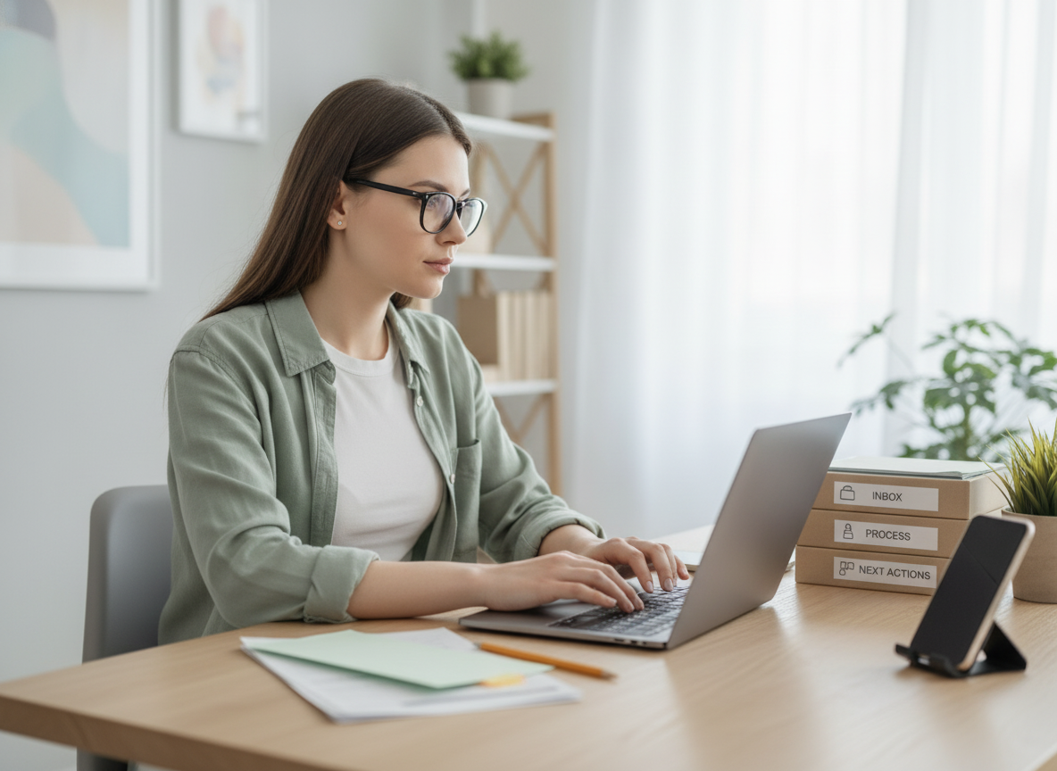 Esvazie a Mente Agora: O Guia Definitivo do Método GTD para Dominar Seus E-mails e Acabar com a Procrastinação para Sempre!