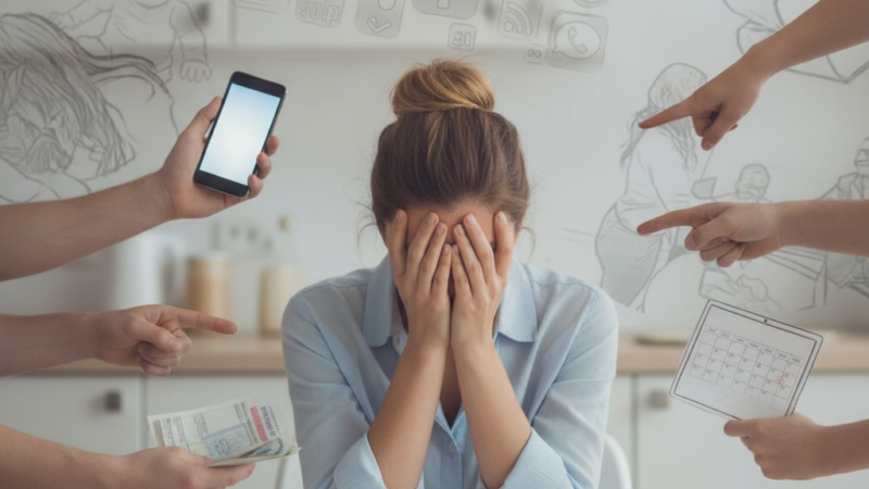 Culpada por estar exausta? Como o burnout materno invisível destrói a saúde emocional das mães e como pedir socorro antes do colapso!
