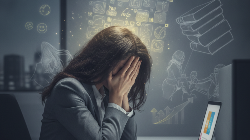 A armadilha do “trabalhe enquanto eles dormem”: como a positividade tóxica nas empresas acelera o colapso mental e destrói sua saúde!