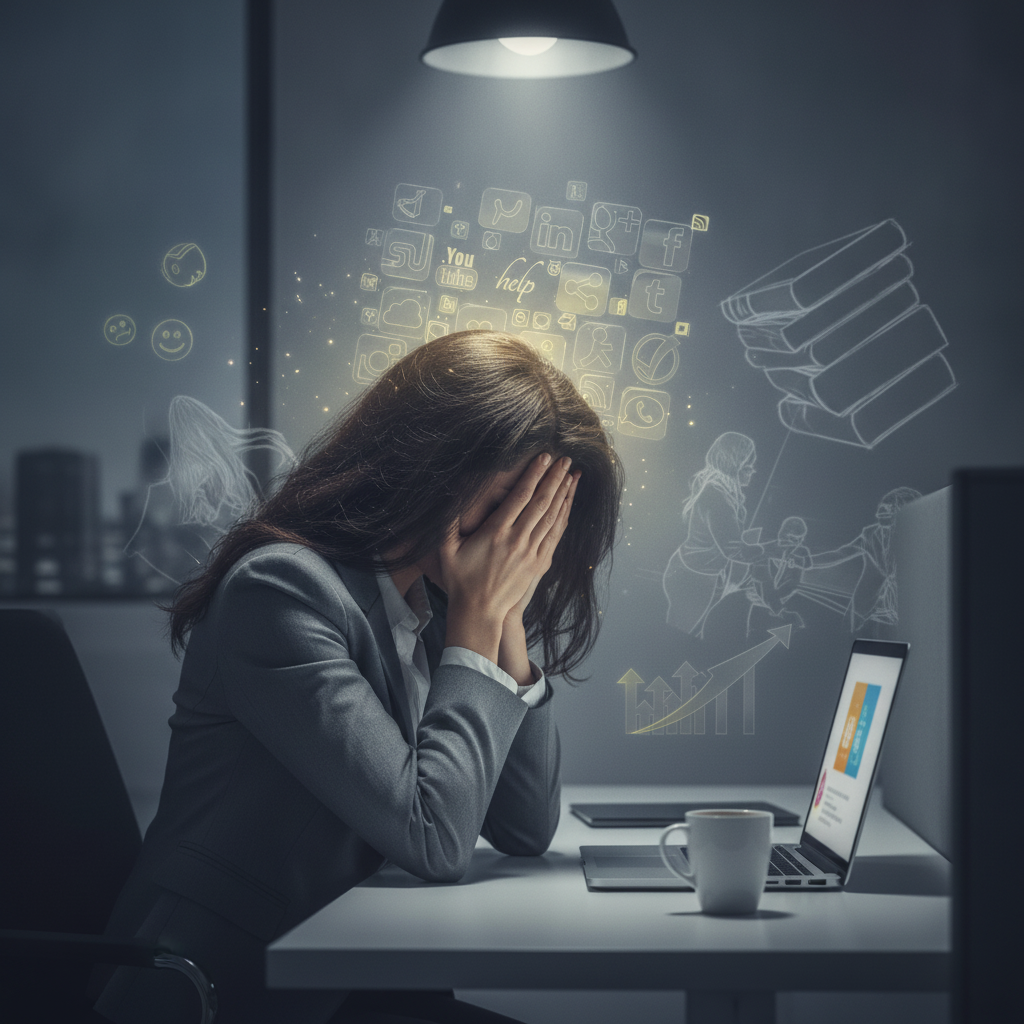 A armadilha do “trabalhe enquanto eles dormem”: como a positividade tóxica nas empresas acelera o colapso mental e destrói sua saúde!