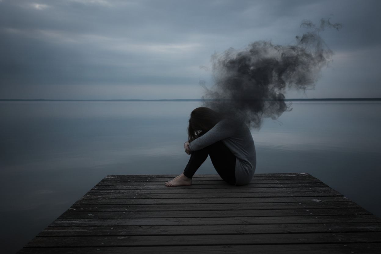 A armadilha da culpa silenciosa: descubra por que o cérebro deprimido distorce a realidade e faça quem você ama abandonar o sentimento de ser um fardo agora!