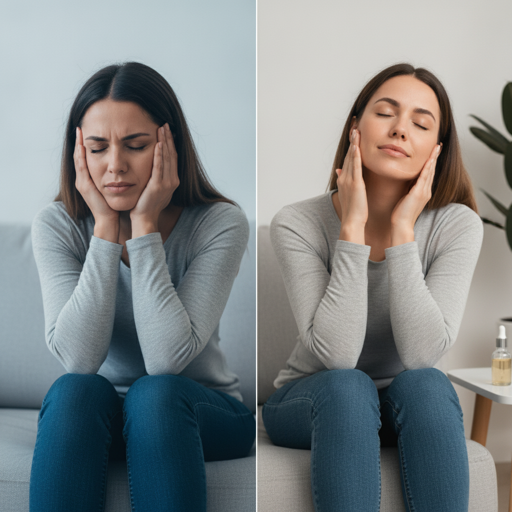Mandíbula Travada e Dentes Moídos: Como a Tensão Noturna Destrói seu Sono e o Ritual de Massagem Facial para Aliviar o Maxilar Imediatamente!
