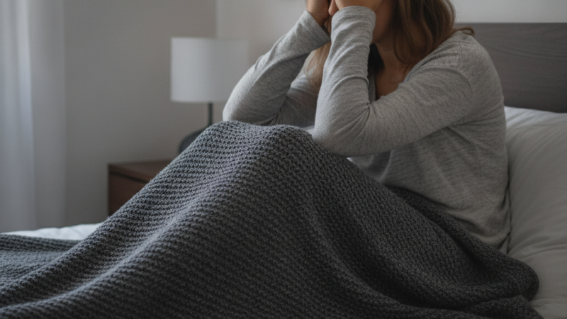 Insônia Ansiosa? O Guia da Pressão Profunda Revela Como o Cobertor Pesado Desativa o Pânico Noturno e Apaga Sua Mente Já!