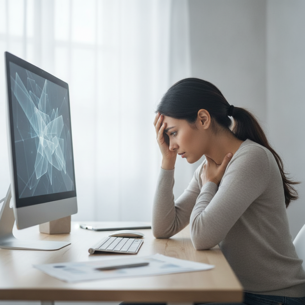 Sem Ar Diante do Monitor? O Guia Definitivo para Desarmar a Apneia de Tela, Soltar a Respiração Curta e Voltar a Trabalhar em Paz Já!